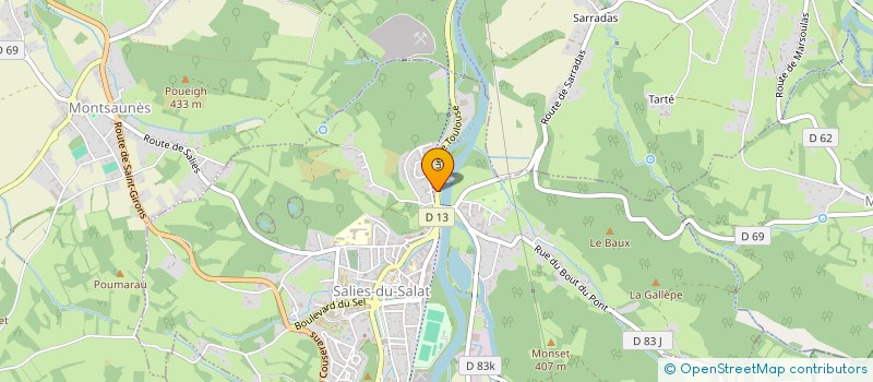 localisation de l'entreprise MONSIEUR PATRICE CARLOT  SALIES-DU-SALAT