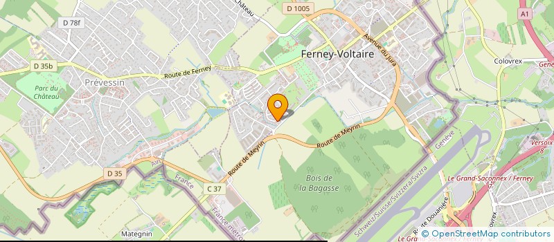 localisation de l'entreprise MONSIEUR PATRICE CARRET à FERNEY-VOLTAIRE