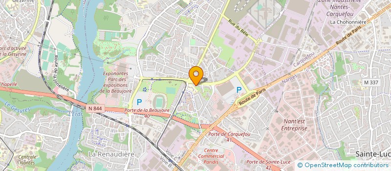 localisation de l'entreprise MONSIEUR PATRICE CASSERON à NANTES