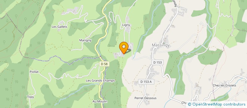 localisation de l'entreprise MONSIEUR PATRICE CAVORET  MASSINGY