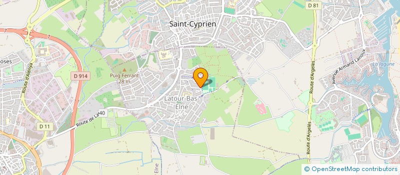 localisation de l'entreprise MONSIEUR PATRICE CAYUELA  LATOUR-BAS-ELNE