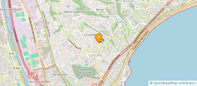 localisation de l'entreprise MONSIEUR PATRICE CESARINI-MARINI à NICE