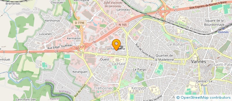 localisation de l'entreprise MONSIEUR PATRICE CHABRIER à VANNES