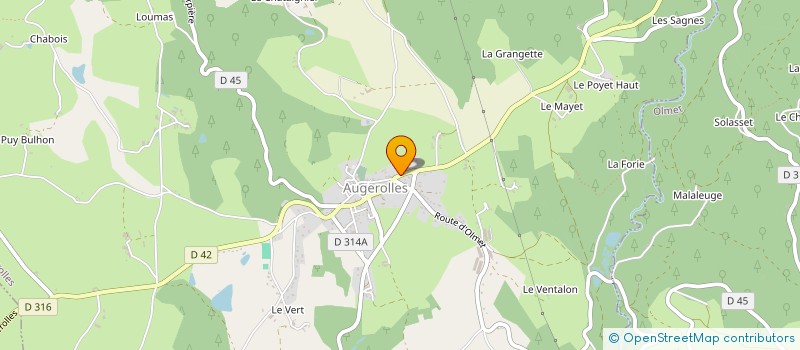 localisation de l'entreprise MONSIEUR PATRICE CHABROL à AUGEROLLES
