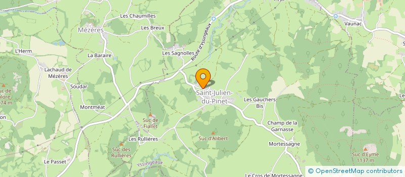 localisation de l'entreprise MONSIEUR PATRICE CHACORNAC  SAINT-JULIEN-DU-PINET