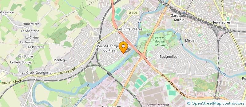 localisation de l'entreprise MONSIEUR PATRICE CHALIGNE à LE MANS