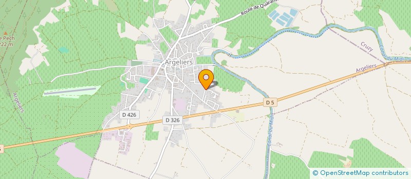 localisation de l'entreprise MONSIEUR PATRICE CHARNET  ARGELIERS