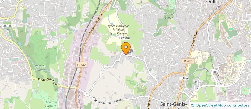 localisation de l'entreprise MONSIEUR PATRICE CHOPPARD  SAINT-GENIS-LAVAL