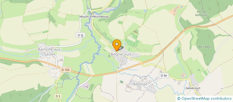 localisation de l'entreprise MONSIEUR PATRICE CLAISSE à BEGNECOURT