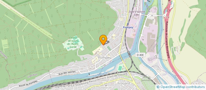 localisation de l'entreprise MONSIEUR PATRICE CLAUDEL  POMPEY