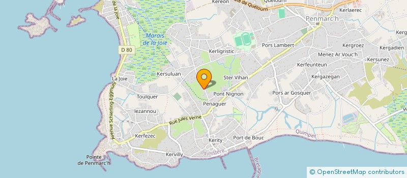 localisation de l'entreprise MONSIEUR PATRICE CLAUDON  PENMARCH