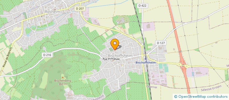 localisation de l'entreprise MONSIEUR PATRICE CLAUSS  BISCHOFFSHEIM