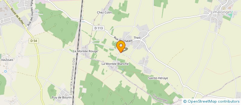 localisation de l'entreprise MONSIEUR PATRICE CLUSEAU  LIMALONGES