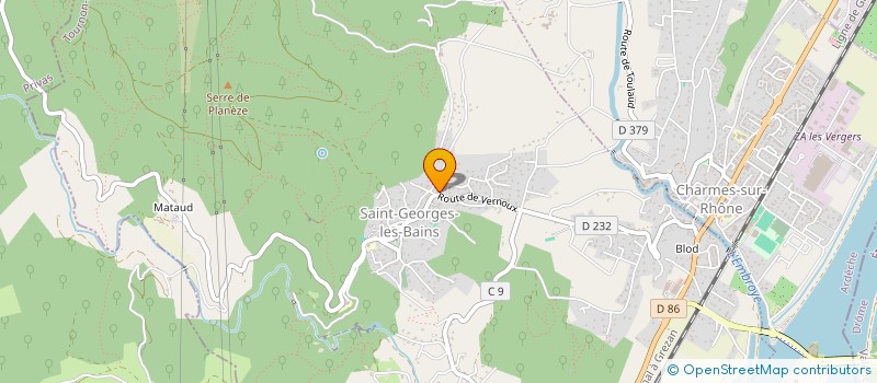 localisation de l'entreprise MONSIEUR PATRICE COCHET  SAINT-GEORGES-LES-BAINS