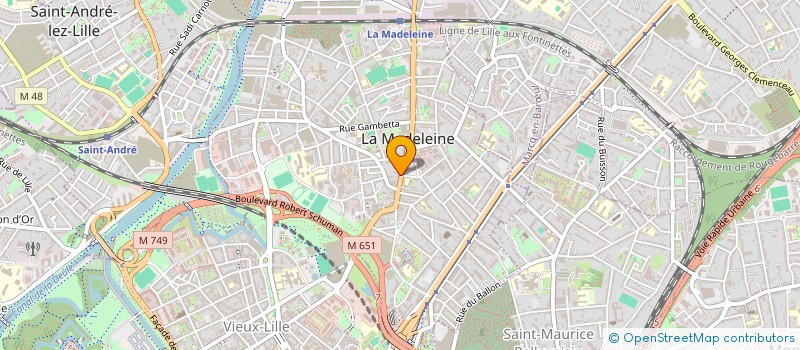 localisation de l'entreprise MONSIEUR PATRICE COCQUEEL à LA MADELEINE