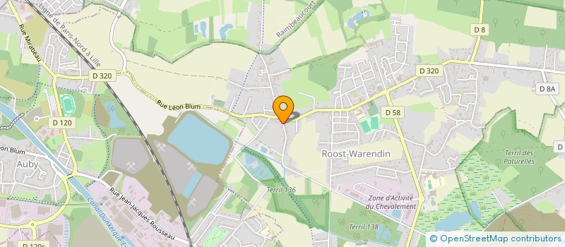 localisation de l'entreprise MONSIEUR PATRICE COEUGNIET  ROOST-WARENDIN