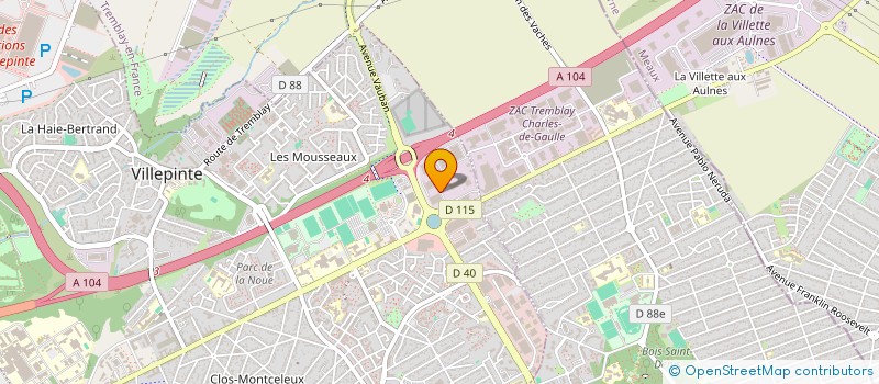localisation de l'entreprise MONSIEUR PATRICE COLLET à VILLEPINTE