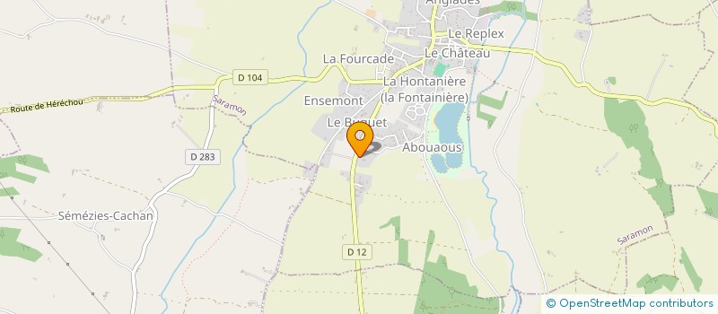 localisation de l'entreprise MONSIEUR PATRICE COMERE à SARAMON