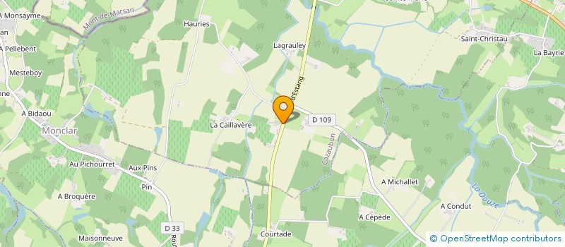 localisation de l'entreprise MONSIEUR PATRICE COMMERE  CAZAUBON