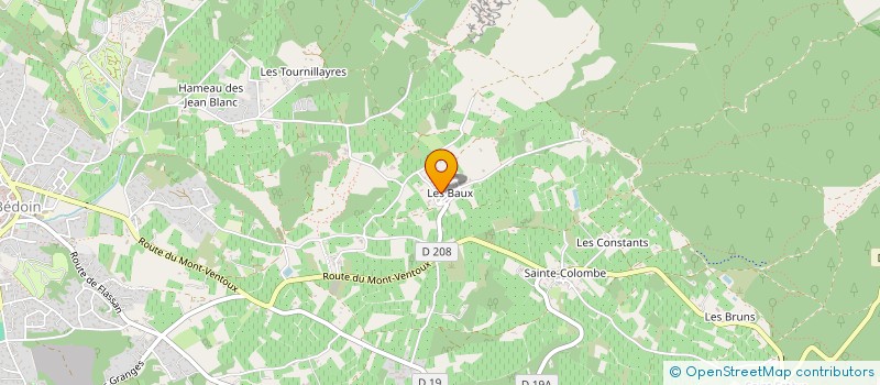 localisation de l'entreprise MONSIEUR PATRICE CONSTANT  BEDOIN