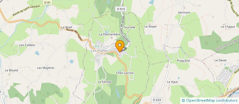 localisation de l'entreprise MONSIEUR PATRICE COQUARD  LES HALLES