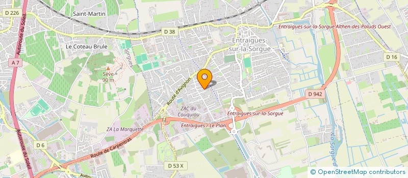 localisation de l'entreprise MONSIEUR PATRICE CORDONNERY à ENTRAIGUES-SUR-LA-SORGUE