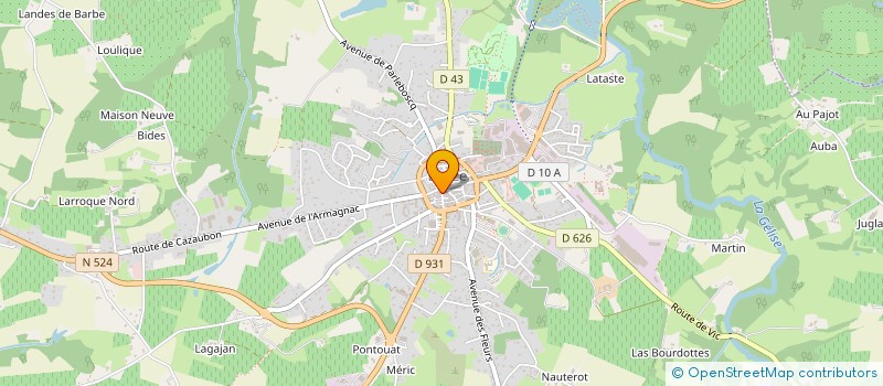 localisation de l'entreprise MONSIEUR PATRICE COSTERMANS  EAUZE