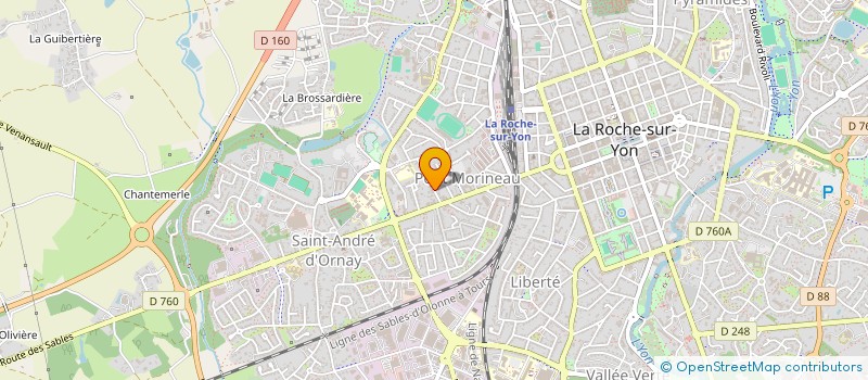 localisation de l'entreprise MONSIEUR PATRICE COUGNAUD à LA ROCHE-SUR-YON