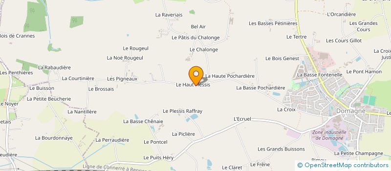 localisation de l'entreprise MONSIEUR PATRICE COUMAILLEAU à DOMAGNE