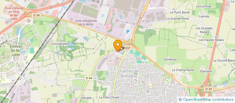localisation de l'entreprise MONSIEUR PATRICE COURCY à CHARTRES-DE-BRETAGNE