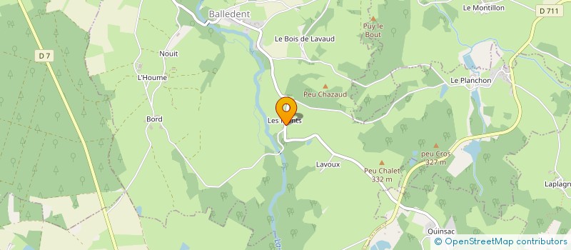 localisation de l'entreprise MONSIEUR PATRICE COURIVAUD  BALLEDENT