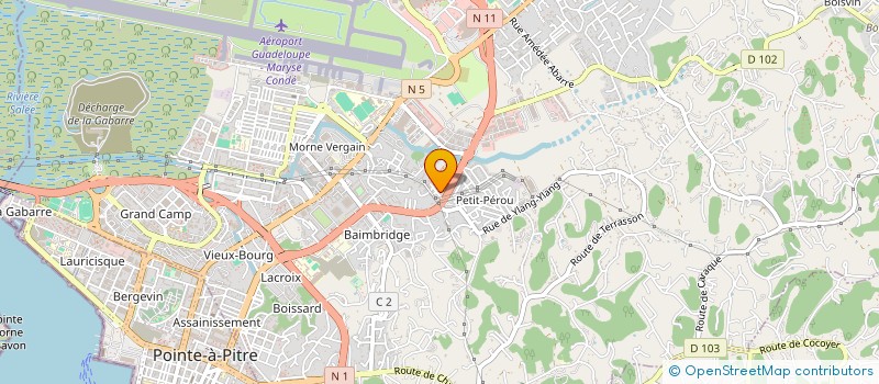 localisation de l'entreprise MONSIEUR PATRICE COYO  LES ABYMES