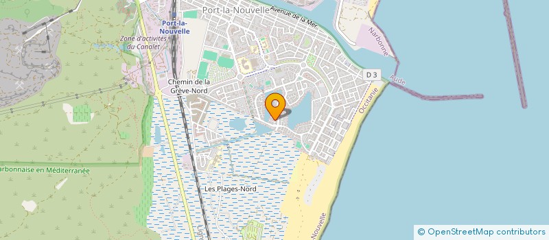 localisation de l'entreprise MONSIEUR PATRICE D'ERRICO  PORT-LA-NOUVELLE