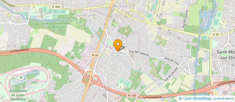 localisation de l'entreprise MONSIEUR PATRICE DALAUDIER à LINAS