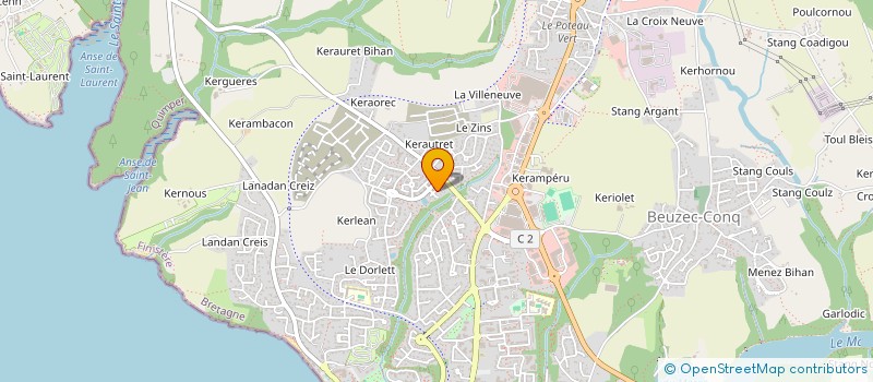 localisation de l'entreprise MONSIEUR PATRICE DAVIAUD  CONCARNEAU