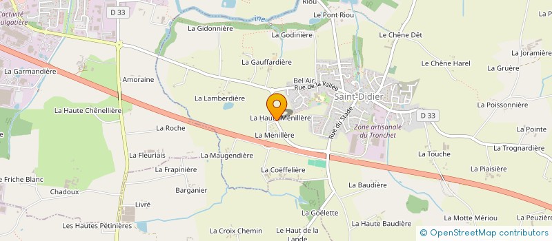 localisation de l'entreprise MONSIEUR PATRICE DAVID  SAINT-DIDIER