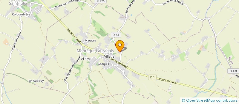 localisation de l'entreprise MONSIEUR PATRICE DE LAPARRE DE SAINT SERNIN  MONTEGUT LAURAGAIS