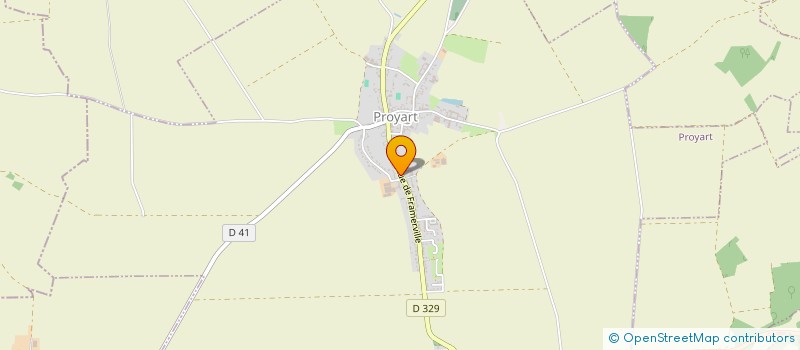 localisation de l'entreprise MONSIEUR PATRICE DEBLOCK  PROYART