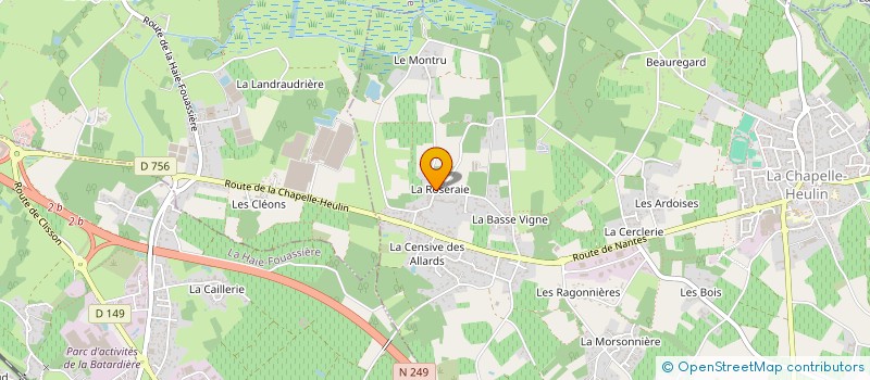 localisation de l'entreprise MONSIEUR PATRICE DEFOSSE  MOUZILLON