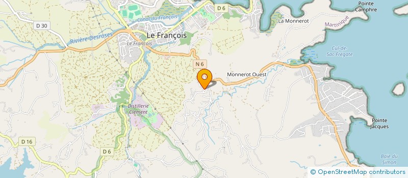 localisation de l'entreprise MONSIEUR PATRICE DELERAY à LE FRANCOIS