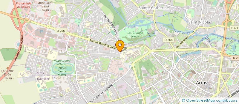 localisation de l'entreprise MONSIEUR PATRICE DELIGNIES à ARRAS