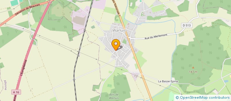 localisation de l'entreprise MONSIEUR PATRICE DESCHAMPS à WARLUIS