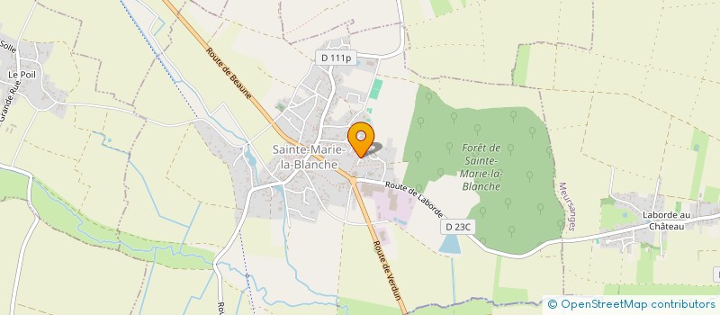 localisation de l'entreprise MONSIEUR PATRICE DESCHAMPS  SAINTE-MARIE-LA-BLANCHE