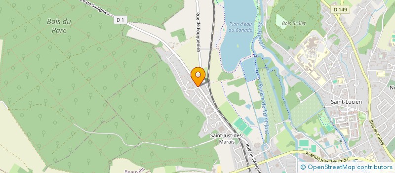 localisation de l'entreprise MONSIEUR PATRICE DESLANDES  BEAUVAIS