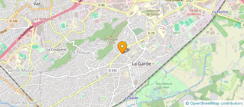 localisation de l'entreprise MONSIEUR PATRICE DI MEGLIO  LA ROQUEBRUSSANNE