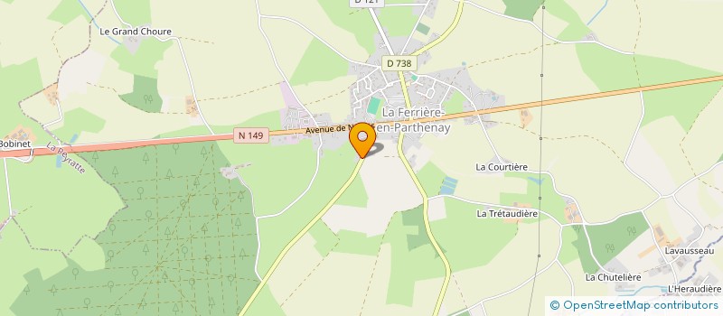 localisation de l'entreprise MONSIEUR PATRICE DIARD  LA FERRIERE-EN-PARTHENAY