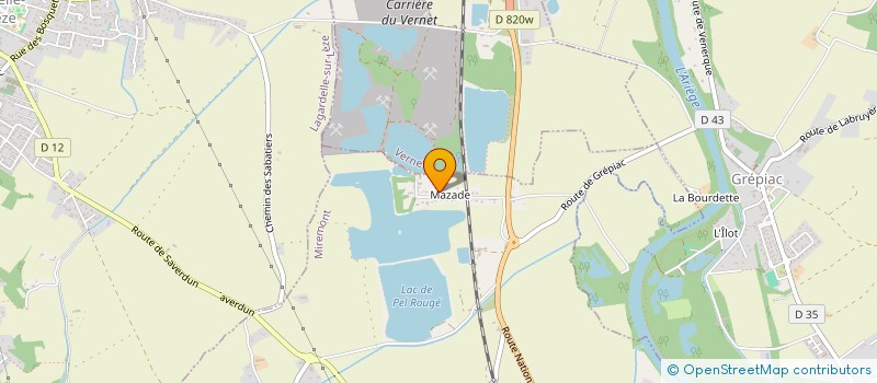 localisation de l'entreprise MONSIEUR PATRICE DISSEGNA  MIREMONT