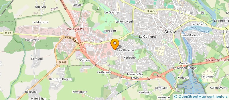 localisation de l'entreprise MONSIEUR PATRICE DOARE à AURAY