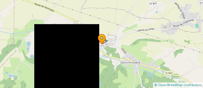 localisation de l'entreprise MONSIEUR PATRICE DOUILLET  CHATONNAY