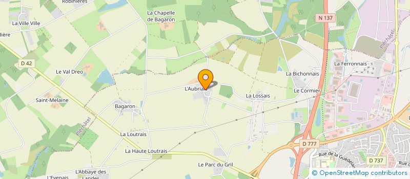 localisation de l'entreprise MONSIEUR PATRICE DRENIAUD  BAIN-DE-BRETAGNE